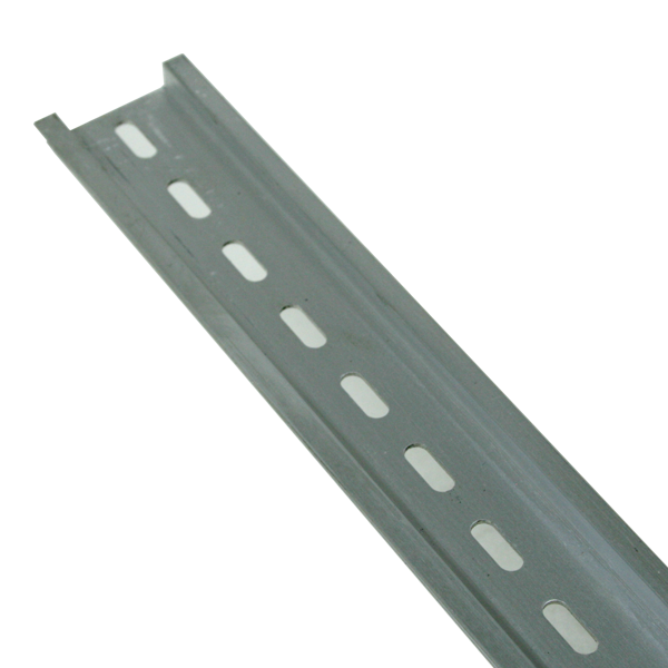thumbnail image 2 of Pre-Cut 35mm DIN Rail Slotted Steel - 125mm (4.9 Inch) Length - Control Panel Supply 2 of 5