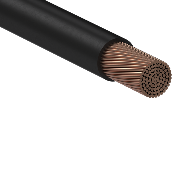 Single Core Flexible Cable 0.75mm Class 6 V90HT 0.6/1kV Black Eltech
