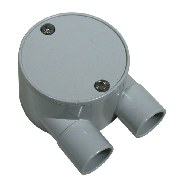 Shallow Junction Box 2 Way U Type 20mm - Eltech