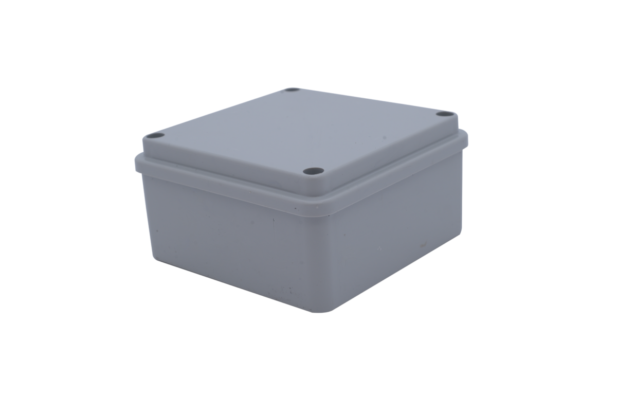 ABS Junction Box 100w X 100h X 50d Grey Cover Eltech