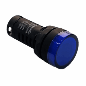 Pilot light LED 24V AC/DC - Blue - With Lamp Test Terminal