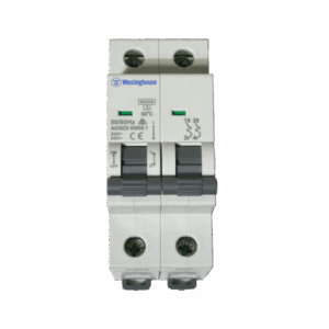 MCB 10A 2P C Curve 6kA