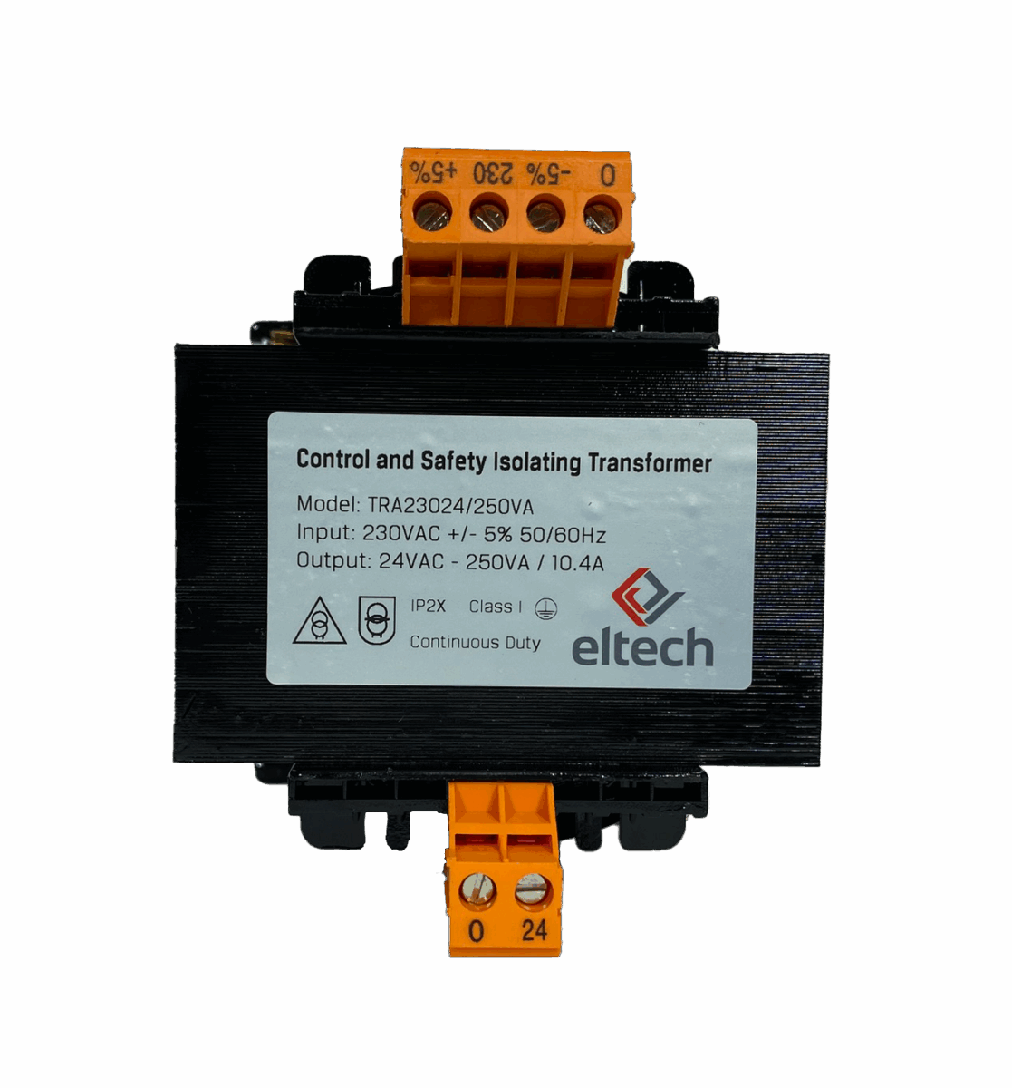 AC Transformer 230VAC/24VAC 250VA - Eltech