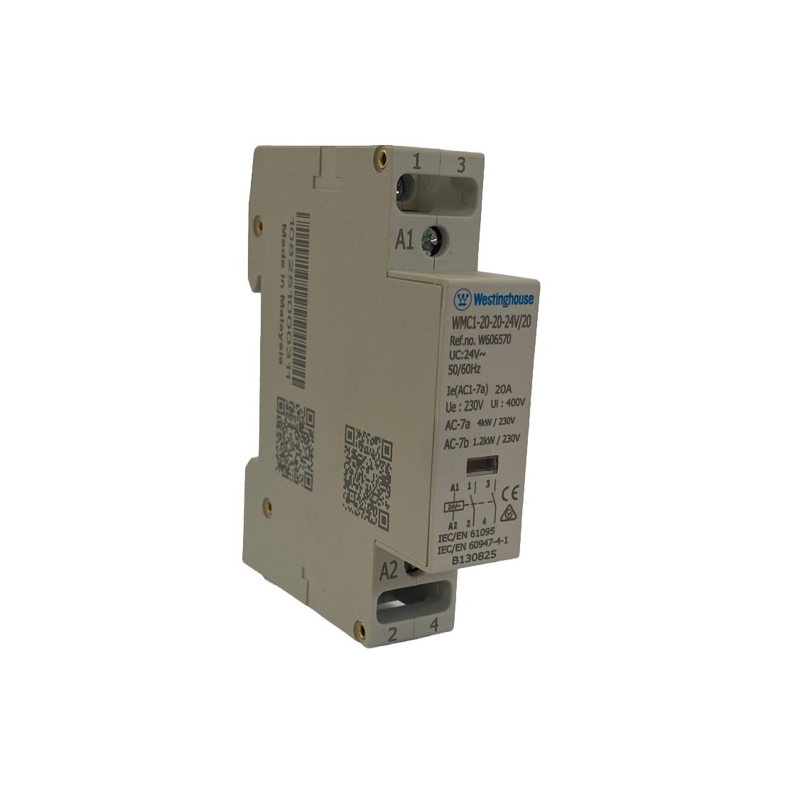 Modular Contactor 18mm 20A 24VAC 2NO