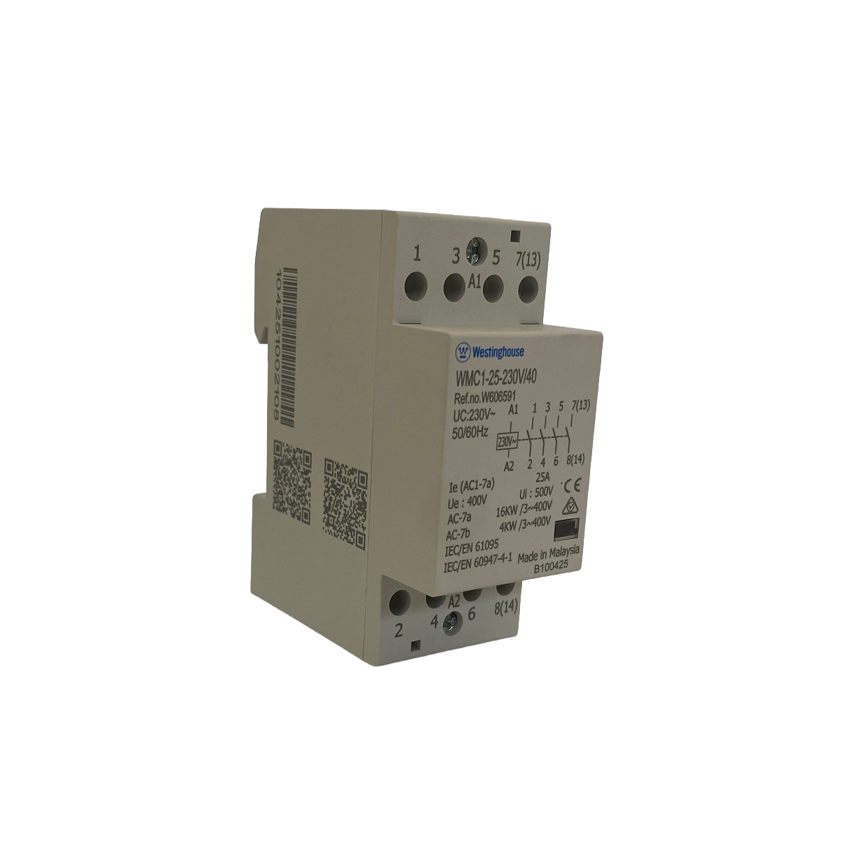 Modular Contactor 36mm 25A 230VAC 4NO
